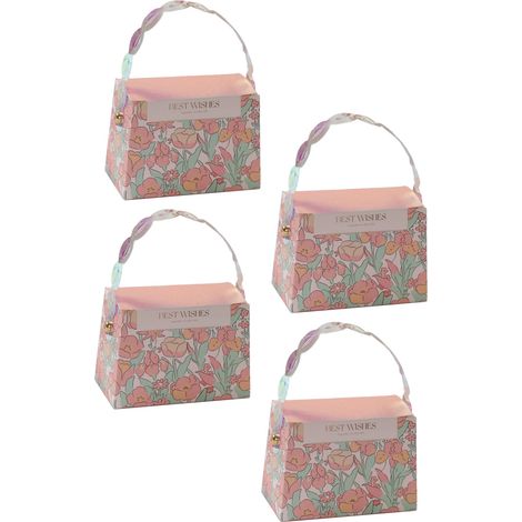 Set mit 10 Gastgeschenkboxen mit Rosenmuster für Hochzeiten, Größe 5 x 10 x 7,5 cm / 2,0 x 3,9 x 3,0 Zoll. (1/5)
