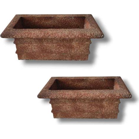 Ensemble 2 jardinières 90x48x43cm (1/4)