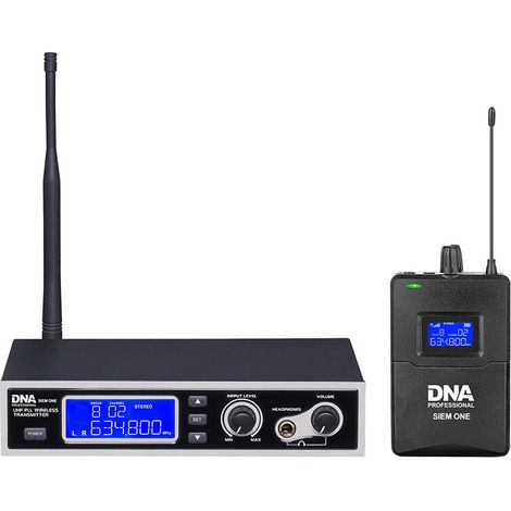 Sistema de monitorización de audio estéreo inalámbrico intraauricular profesional DNA siem ONE