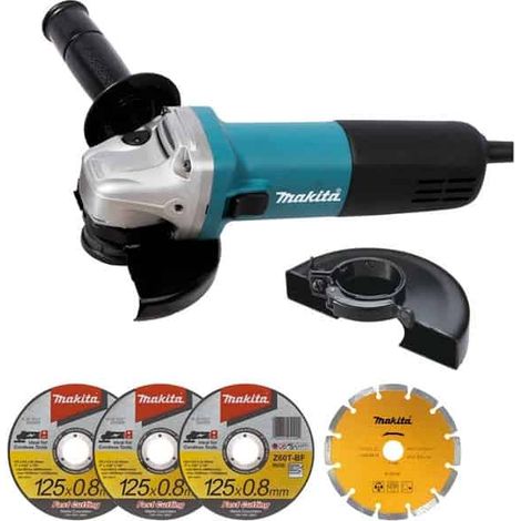 Makita – Meuleuse 9558HNRGK1 – Ø 125mm – 840W – Moteur Brushless pour coupe précise – Sécurité anti-redémarrage (1/7)