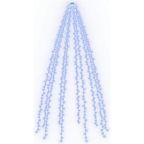 Luces de árbol 500 LEDs interior y exterior azul 500 cm vidaXL