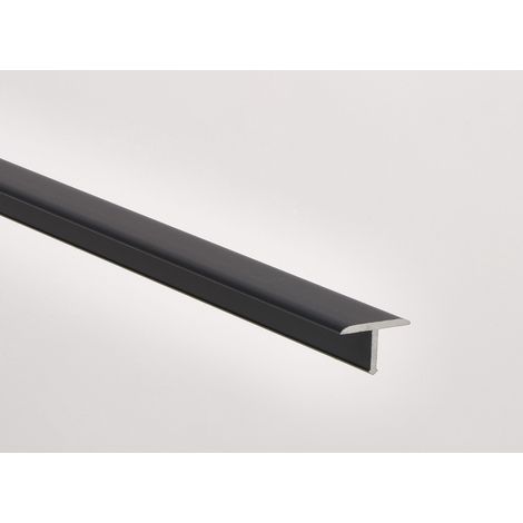 Profilé de finition sol et mur en aluminium noir mat 15x2500mm – Pour joints de séparation de pavements – Résistant à l'humidité – Emac (1/4)