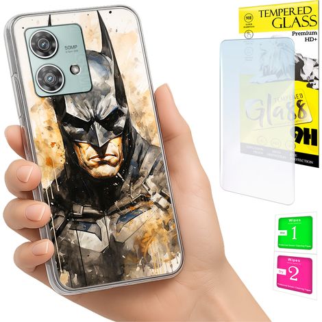 Custodia per Motorola Edge 40 Neo Photo Cover Case Back Case + Vetro 9H (1/5)