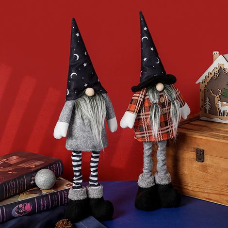 Nain Décoratif - Gnome En Peluche Sans Visage - Décoration Halloween Automne Maison Bureau Salon - 1 Pièce