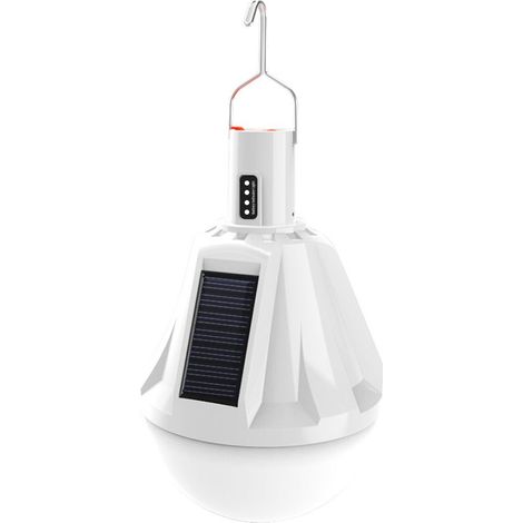 Ampoule LED solaire rechargeable par USB et étanche pour extérieur Télécommande incluse (1/5)