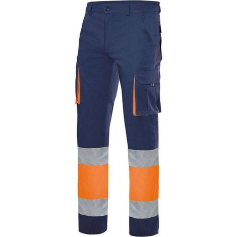 Pantaloni da lavoro Velilla multitasche alta visibilità cotone