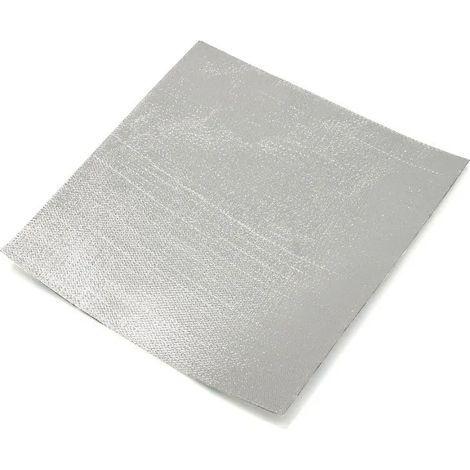 Pannello adesivo termico in tessuto e alluminio riflettente paracalore protezione plastiche e carene 2000gr/mq Packaging - 25cm x 25cm (1/5)
