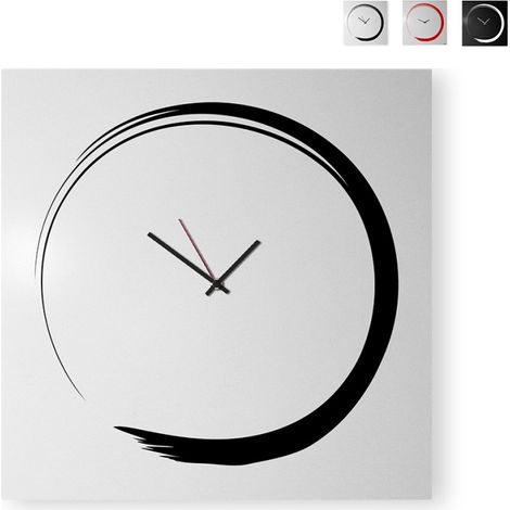 Orologio da parete moderno decorativo stile giapponese 50x50cm S-Enso - Grigio (1/5)