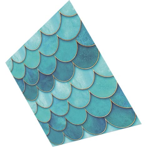 Autocollants pour Décoration Intérieure Résistants à L'usure Motif Écailles de Sirène en Pvc 3d Faciles à Appliquer sur Surface Plane et Propre Muraux Salon ou Chambre (1/5)