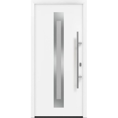 Hörmann Ecostar Haustür "ISOPRO IP 770S", verkehrsweiß (RAL 9016), 110 x 210 cm (B x H), DIN Rechts