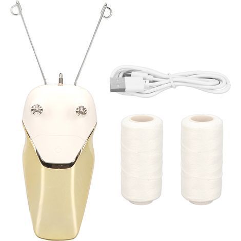 Épilateur électrique LED rechargeable USB pour l'épilation du cou (jaune)-AquaForge (1/5)
