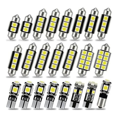 Kit Ampoules LED Voiture 12V 6500K W5W T10 W5W Veilleuse LED Voiture C5W 31/36/39/42 mm Éclairage Intérieur Plaque (1/5)