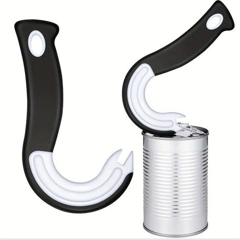JSSEVN-5 Pièces Ouvre-Boîtes à Crochets en Forme de Ustensile de Cuisine Facile à Ouvrir pour Boîtes avec Anneaux de Fermeture (1/5)