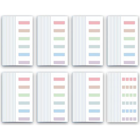 Onglets Adhésifs Répositionnables - Étiquettes Index Colorées Pour Documents - Marqueurs De Pages Scriptibles - Lot De 660 Pièces (1/5)