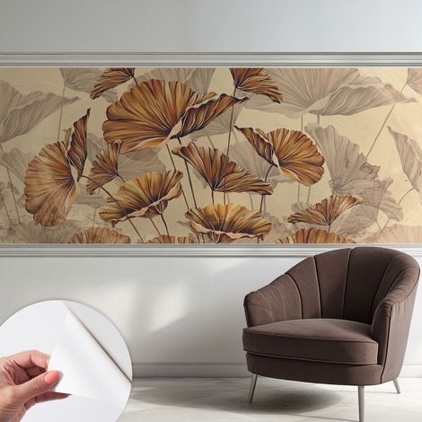 Tapetet Klebetapete für Wohnzimmer Schlafzimmer Küche - Wanddekoration Herbstliche Eleganz 250x104 cm (1/5)
