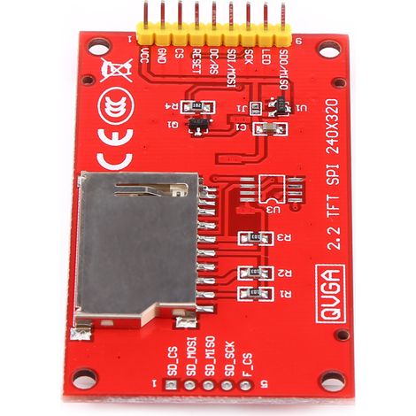 Module d'écran couleur LCD TFT 2,2 pouces avec port série SPI et circuit imprimé (1/3)