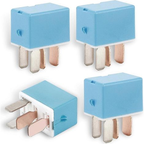 Relais de climatisation automobile (lot de 4), 12 V, 4 broches, remplacement facile à installer (référence 90987-02027). (1/5)