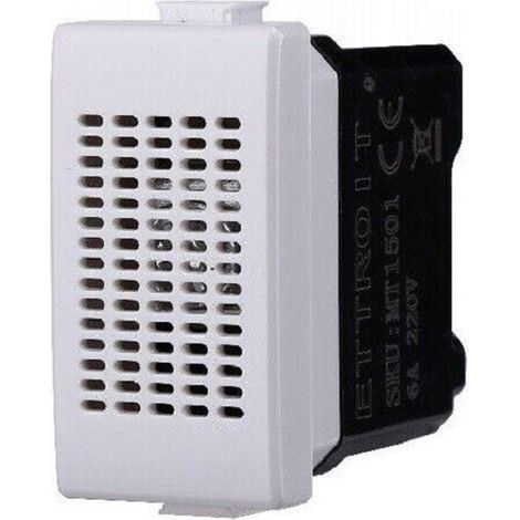 TRADE SHOP - Serie Bticino Frutti Matix Compatibile Presa Schuko Lan Pulsante Deviatore Usb -     Ronzatore