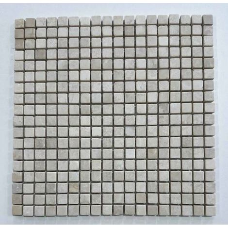 Mosaico in Marmo - ALBEDO PIERRE - AL-155 - Beige Invecchiato - 30,5x30,5 cm - Pietra Naturale