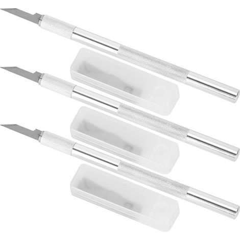 3 Ensembles Couteaux de Sculpture Artisanale Tampon en Caoutchouc DIY Art Multifonction Acier Inoxydable Découpe JS306 (1/5)