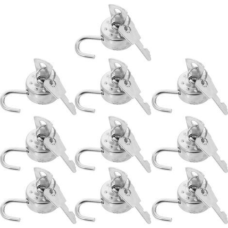 Petit cadenas rond en alliage de zinc et fer, durable facile à transporter, idéal pour les casiers (1/5)