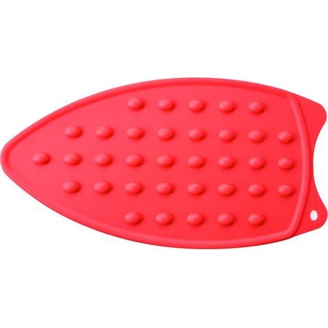 (Rouge) Coussin de Repos de Fer de Silicone, Planche à Repasser portative de Tapis résistant à Chaud Polyvalent pour Le Voyage à la Maison
