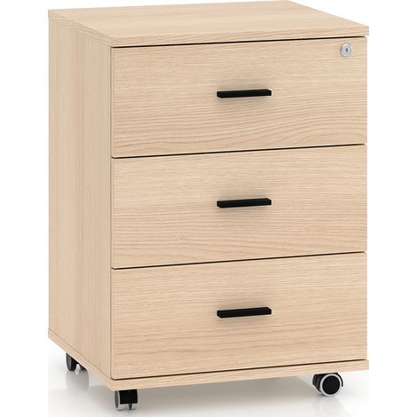 Selsey Odelis - Cajonera con ruedas - 46 cm - efecto roble (1/5)