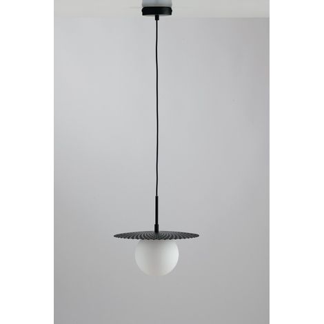 Fan Europe LuceAmbienteDesign - Lámpara colgante de techo Globe, negro, G9