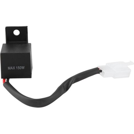 Cryfokt Relais de Clignotant LED Noir Plug and Play pour Ampoule de Clignotant de Moto Hyper Flash 12 V, Matériau ABS Durable (1/5)