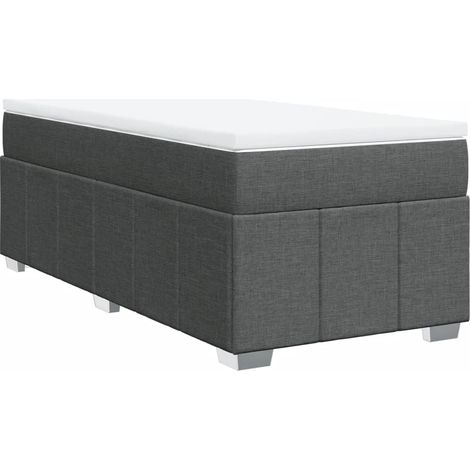 Maison Exclusive - Boxspringbett mit Matratze Dunkelgrau 90x200 c