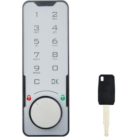 Clavier tactile électronique à combinaison, verrouillage numérique de sécurité, verrouillage d'accès avec clé pour la maison et le bureau, serrure de sécurité pour l'école, les employés, la gym (1/5)