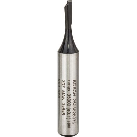 Fresa de ranurar 8 mm D1 3 mm L 8 mm G 51 mm  BOSCH 2608628376 (1/4)