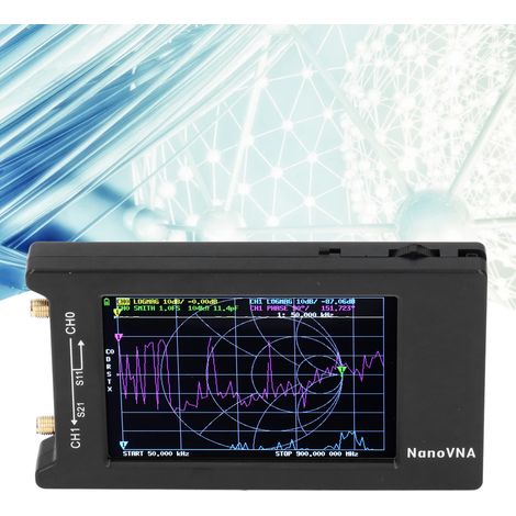 Analyseur de réseau vectoriel NanoVNA-H4 à grand écran 4 pouces, 1,5 GHz, antenne ondes courtes (1/5)