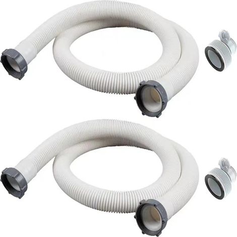 ¡Gran oferta Paquete de 2 adaptadores para mangueras de piscina Intex como mangueras de repuesto para piscina, filtro y bomba – Glad (1/5)