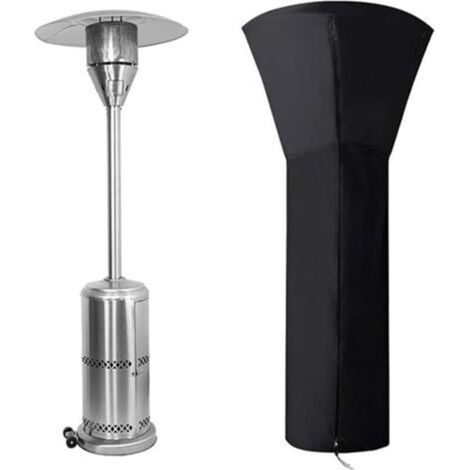 [NEVER USED] 210D Oxford Fabric Patio Heater Cover Waterproof Garden Heater Cover with Zipper (226x85x48cm)