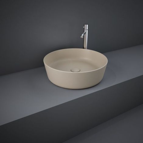 RAK Feeling Aufsatz-Waschbecken FEECT4200514A rund, 42cm, cappuccino matt