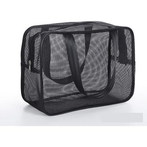 Duschbeutel aus Netzgewebe für Reisen – Kulturbeutel, Sporttasche, Badezimmer-Organizer, Pool-Aufbewahrung, 10 x 20 x 30 cm