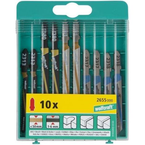 Wolfcraft 10 lames de scie sauteuse 2655000 (1/3)