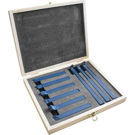 Güde Drehmeißel Drehstahl Set 9-tlg.12x12 mm in praktischer Aufbewahrungsbox