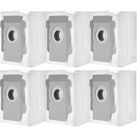 Sac De Rechange - Pour Aspirateur Robot Irobot I3 I7 I7+ E5 E6 E7 S9 - Compatible Base De Nettoyage Automatique - Lot De 6 (1/5)