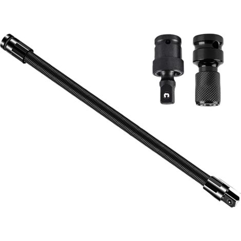 Lot de 3 rallonges de clé usinées avec tête de conversion pour tâches - Couple lisse - Extension de transmission (1/4)