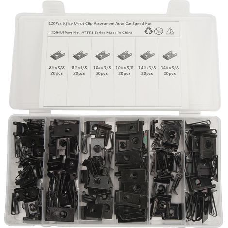 Kit di fissaggio per elettricità in alta resistenza, 6 tailles disponibili, per autoveicoli, treni, avion, camion, caravan (120 pezzi). (1/5)
