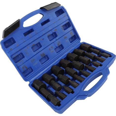Kit de 25 extracteurs de vis SAE, outil efficace pour retirer les boulons hexagonaux, idéal pour la mécanique automobile et les travaux d'ingénierie à domicile. (1/5)