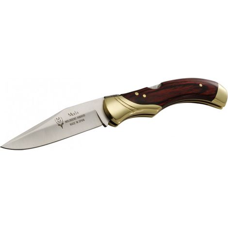 Taschenmesser Muela GL GL-10R Serie, Klinge 9,5 cm, Aufbewahrungsbehälter aus gepressten Holzkorallen und Messing, mit Schloss, 190 gr Gewicht + Mehrzweck-Geschenkkarte
