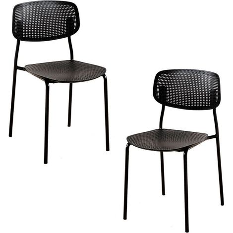 Packs Sillas Comedor - Pack 2 Sillas Piki - Negro (1/5)