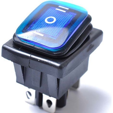 Interrupteur à bascule étanche 6 broches 12V pour bateau voiture LED verrouillage ON/OFF/ON (1/4)