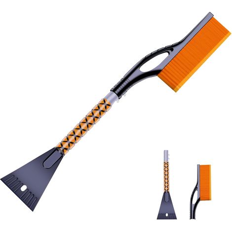 Grattoir à Glace Auto 2 en 1 avec Balai à Neige, Outil Détachable et Antidérapant, Grattoir et Brosse Résistants, Accessoire Voiture Hiver (1/5)