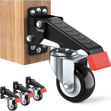 Absenkbare Werkbankrollen, 660 lb Tragkraft, 4er-Pack (1/5)