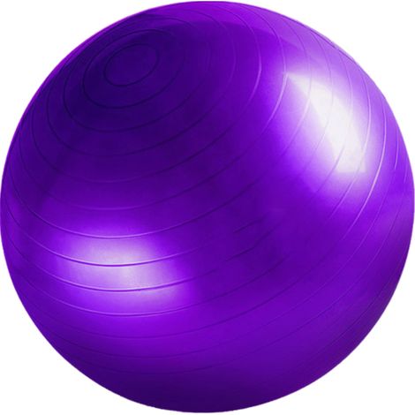 Ballon de stabilité anti-éclatement pour exercices de gym et de grossesse - Taille : 55 cm - Couleur : rose (1/5)