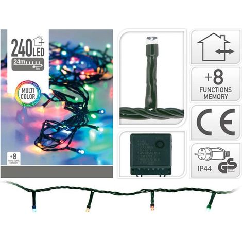 Guirnalda Multifunción 240 LEDs MultiColor 220V IP44 21m (1/5)